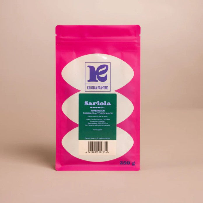 KIRJALAN PAAHTIMO - Sariola KOFEIINITON - 250g (Mikkeli)