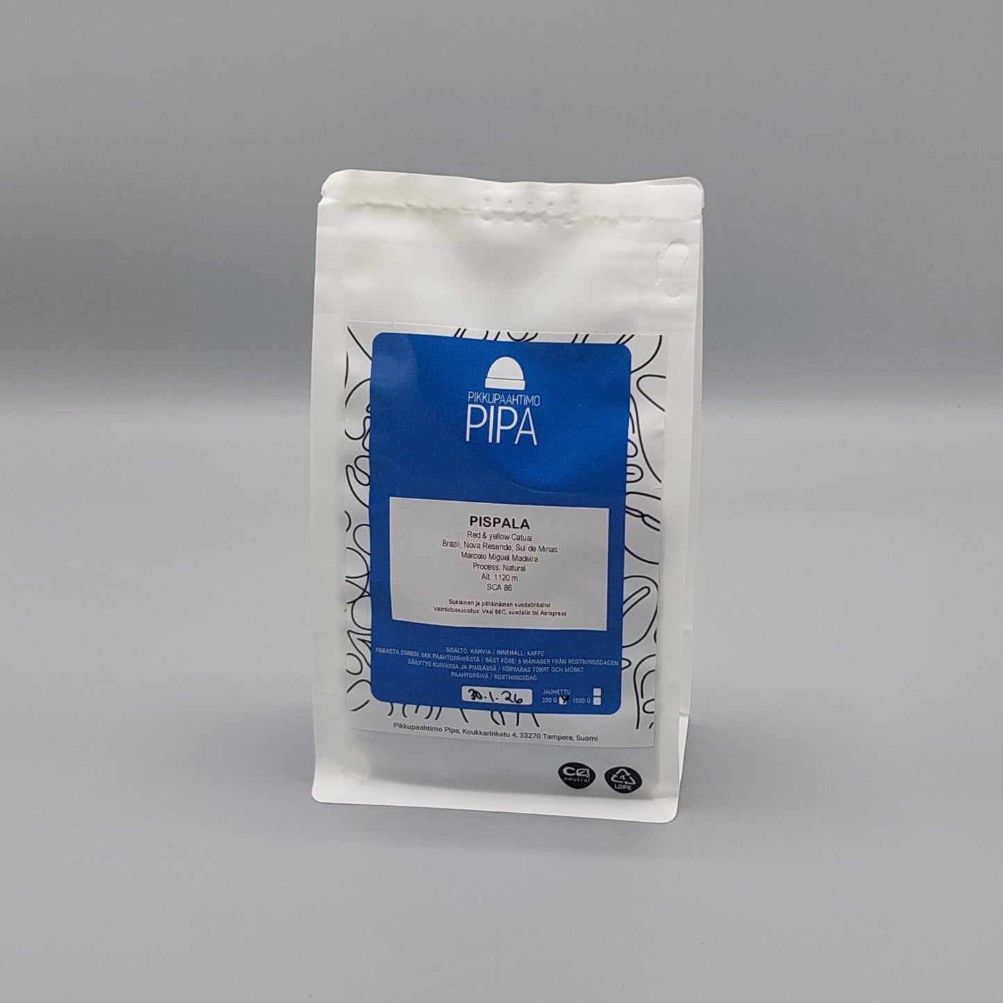 PIKKUPAAHTIMO PIPA - Pispala - 200g(Tampere)