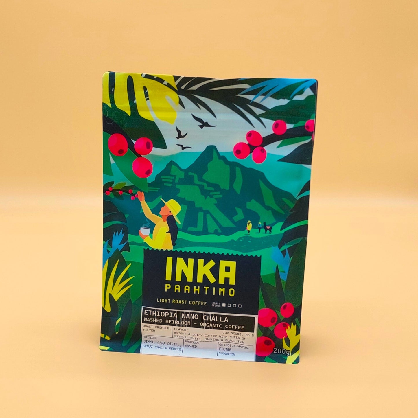 INKA PAAHTIMO - Luomu Etiopia Nano Challa - 200g (Helsinki)